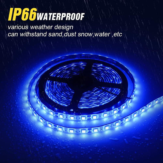 16.5FT Pontoon LED Light Strip, 12V Waterproof Marine Light for Interior and Deck, Night Fishing. Ideal for Pontoon and Fishing Boat